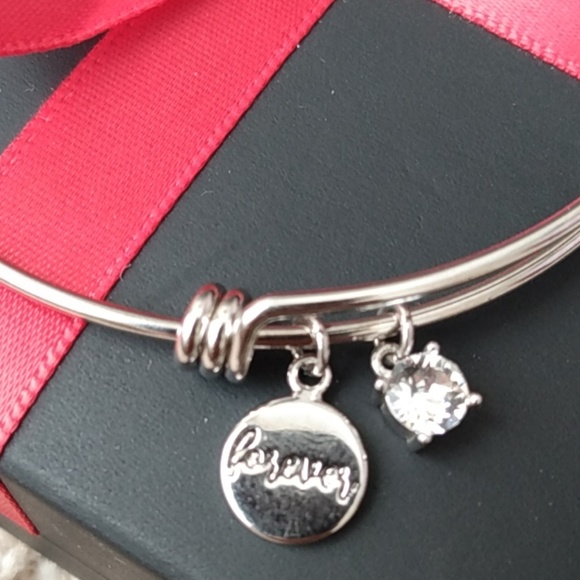 Tension FOREVER bracelet with Swarovski crystal - Picture 2 of 2